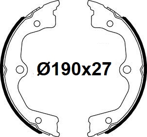 Колодки ручного тормоза к-кт TRIALLI GF 4652 preview 3