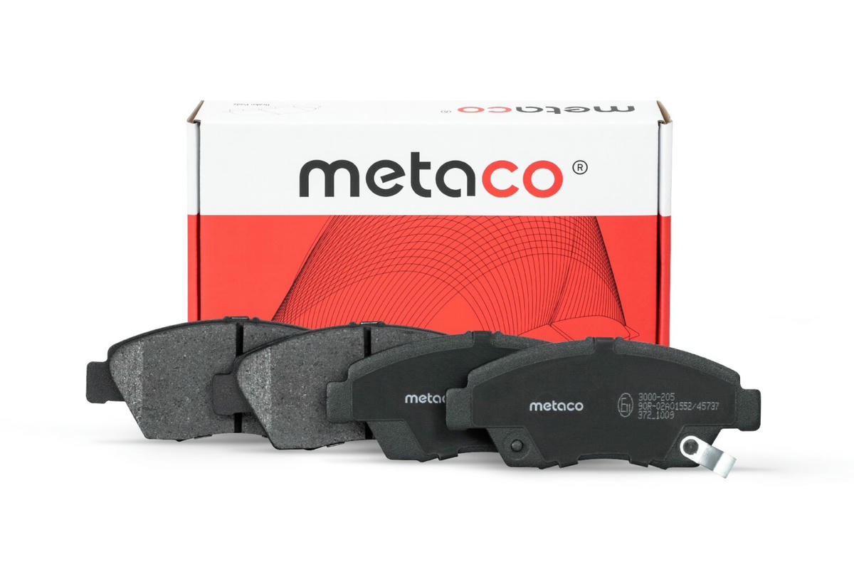Колодки тормозные передние к-кт metaco 3000-205 preview 1