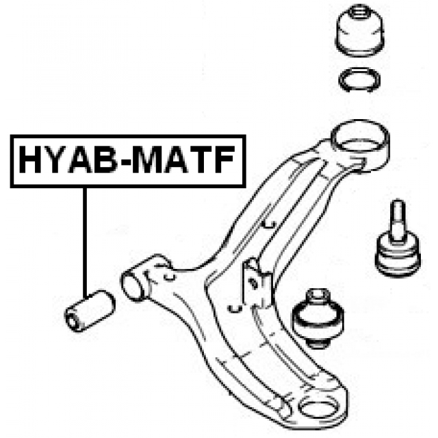 Сайлентблок пер. рычага передний горизонтальный FEBEST HYAB-MATF preview 2 Сайлентблок пер. рычага передний горизонтальный FEBEST HYAB-MATF preview 2