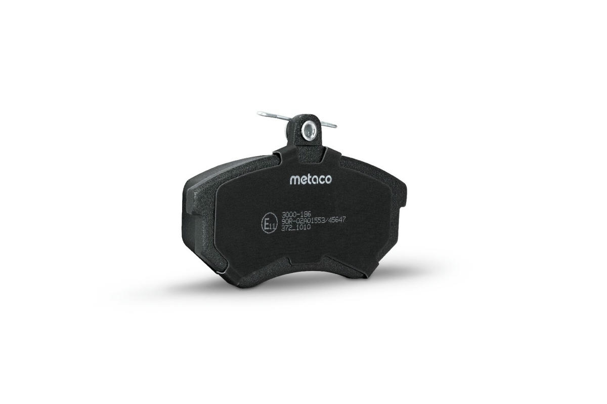 Колодки тормозные передние к-кт metaco 3000-186 preview 2