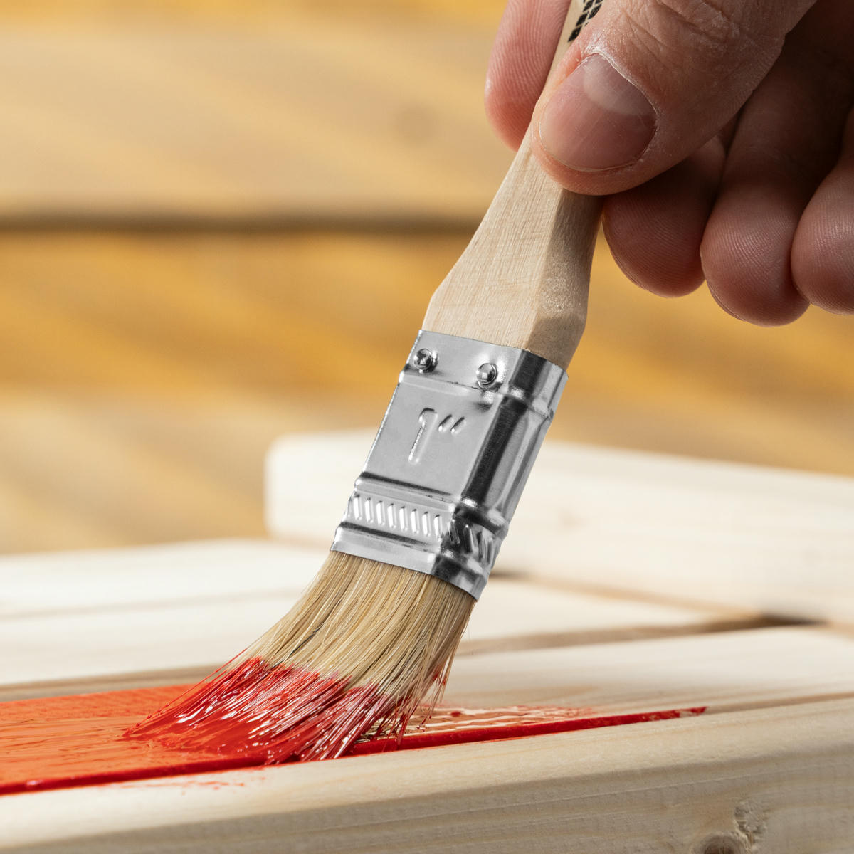 Кисть плоская "Стандарт" 1", натуральная щетина MATRIX preview 1