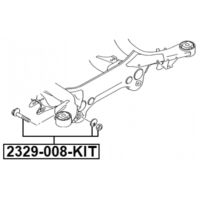 Болт с эксцентриком ремкомплект AUDI Q7 2007-2015 FEBEST 2329-008-KIT preview 2