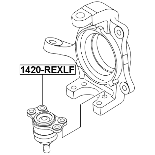 Опора шаровая нижняя передней подвески FEBEST 1420-REXLF preview 2