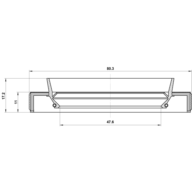 Сальник привода 47.6x80.3x11x17.2 preview 2