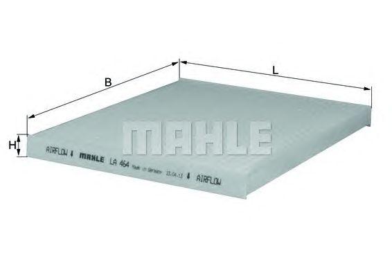 Фильтр салона MAHLE LA 464 preview 1