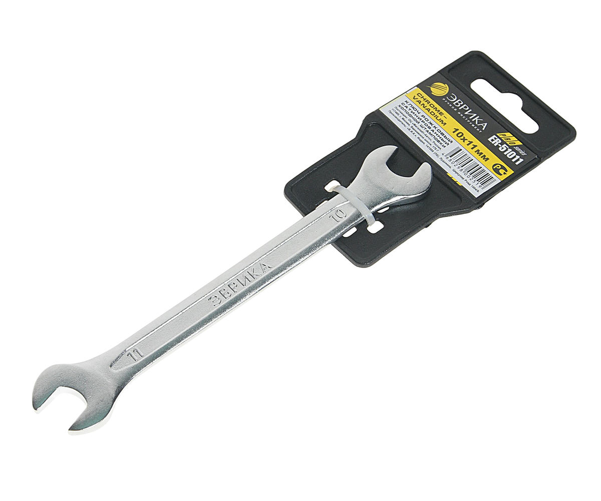 Ключ рожковый 10х11мм PRO ЭВРИКА preview 1