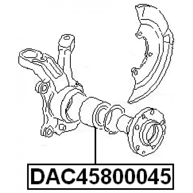 Подшипник ступицы FEBEST DAC45800045 preview 2