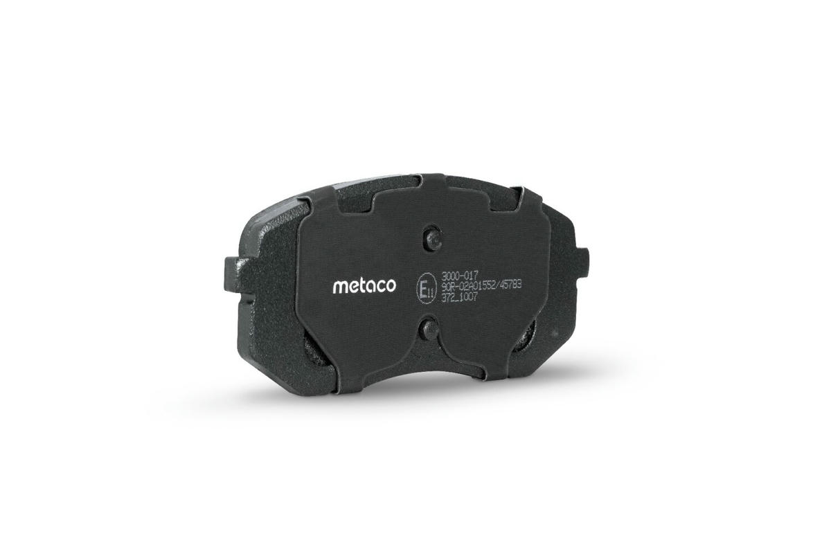Колодки тормозные передние к-кт metaco 3000-017 preview 4