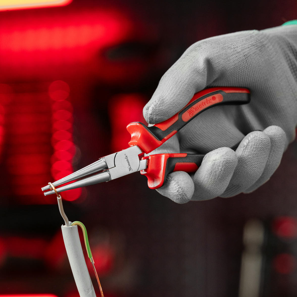 MATRIX 17355 Круглогубцы NICKEL, 160 мм, никелированные, двухкомпонентные рукоятки preview 7