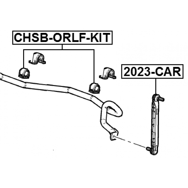 CHSB-ORLF-KIT_втулка стабилизатора переднего! к-кт 2шт Chevrolet Orlando 11-15 preview 2