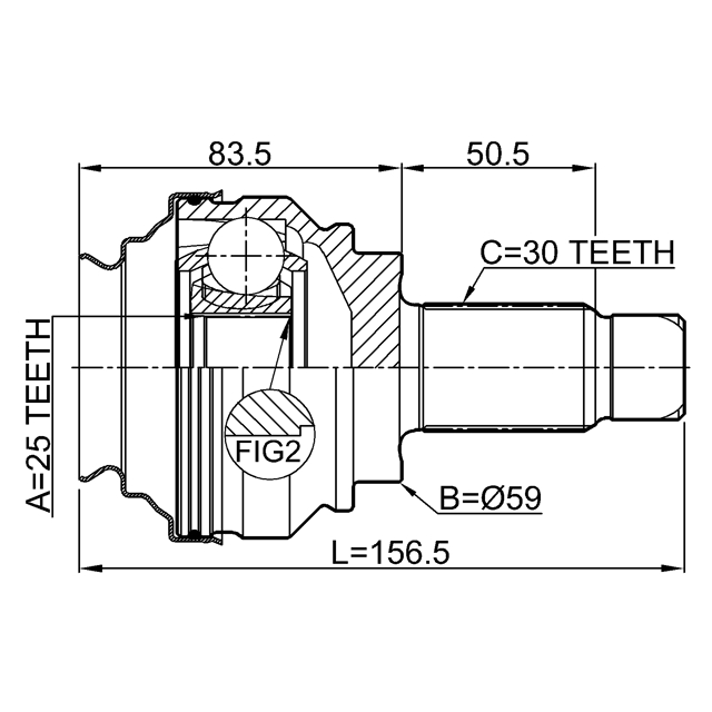 ШРУС внешний задний BMW X1 E84 2008-2015 1910-X1R preview 2