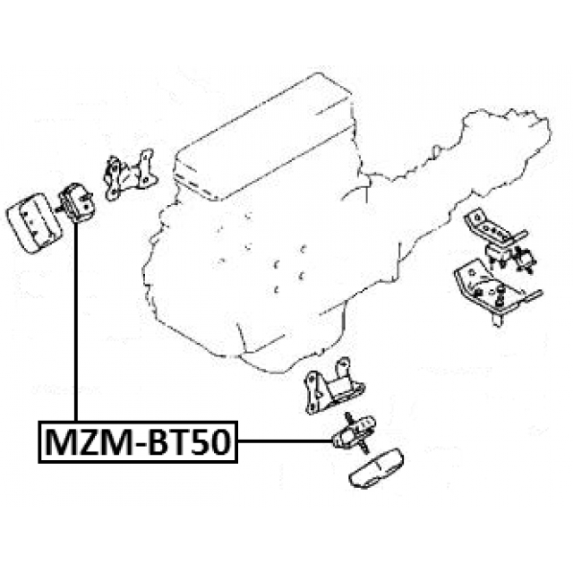 Опора двигателя MZM-BT50 preview 2 Опора двигателя MZM-BT50 preview 2