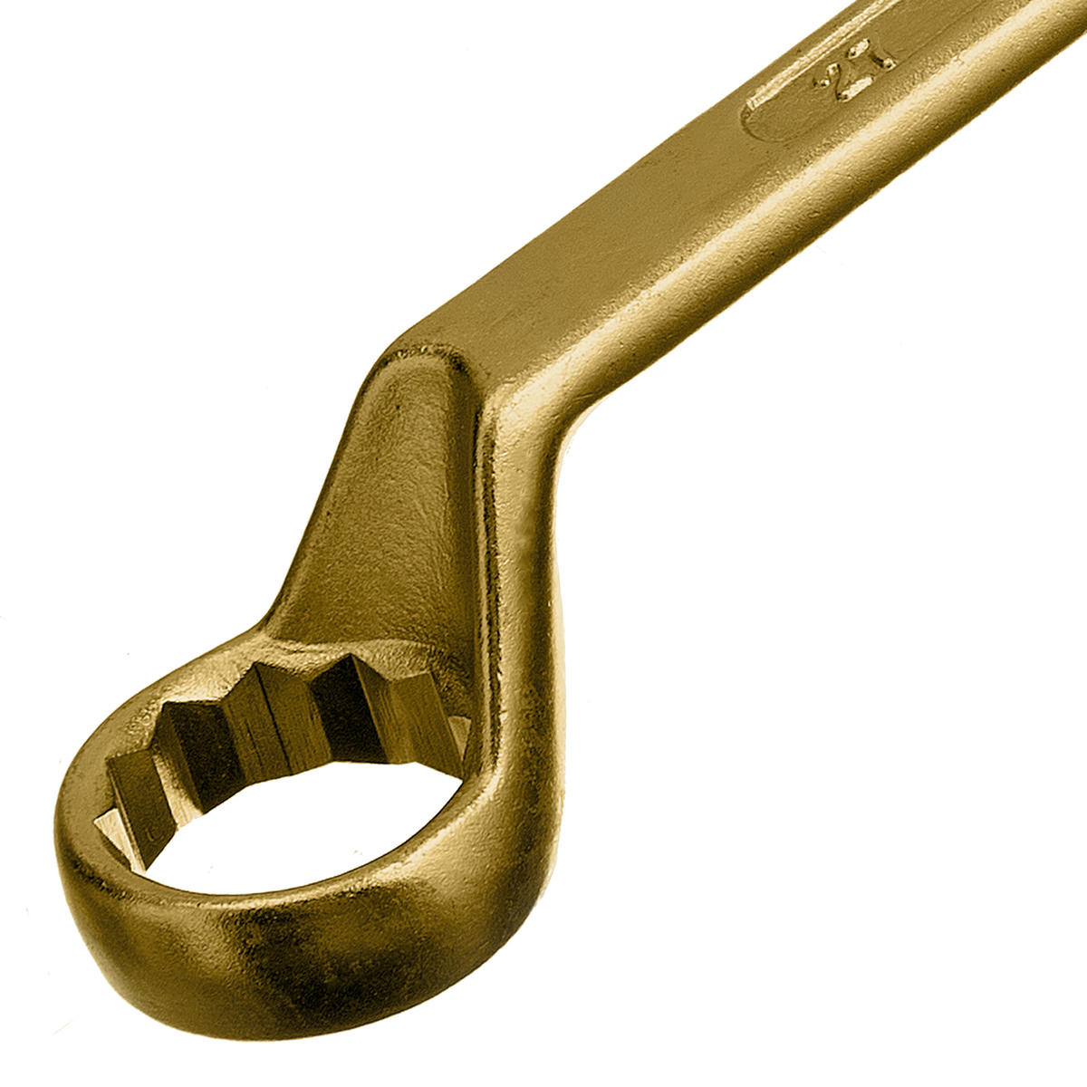 Ключ накидной 24х27мм желтый цинк СИБРТЕХ preview 3