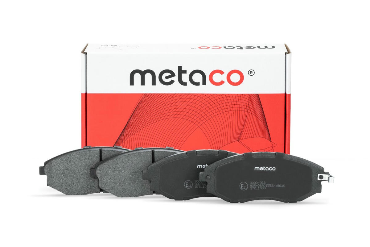 Колодки тормозные передние к-кт metaco 3000-363 preview 1