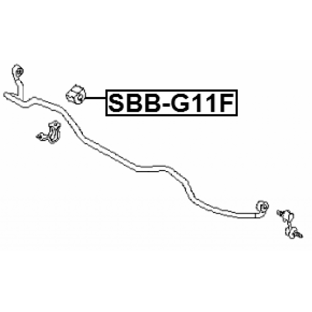 Втулка переднего стабилизатора FEBEST SSB-G11F preview 2