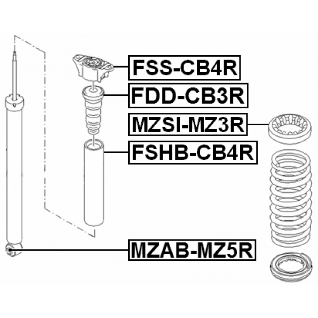 Отбойник амортизатора FEBEST FDD-CB3R preview 2