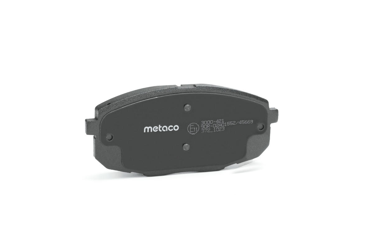 Колодки тормозные передние к-кт metaco 3000-421 preview 3
