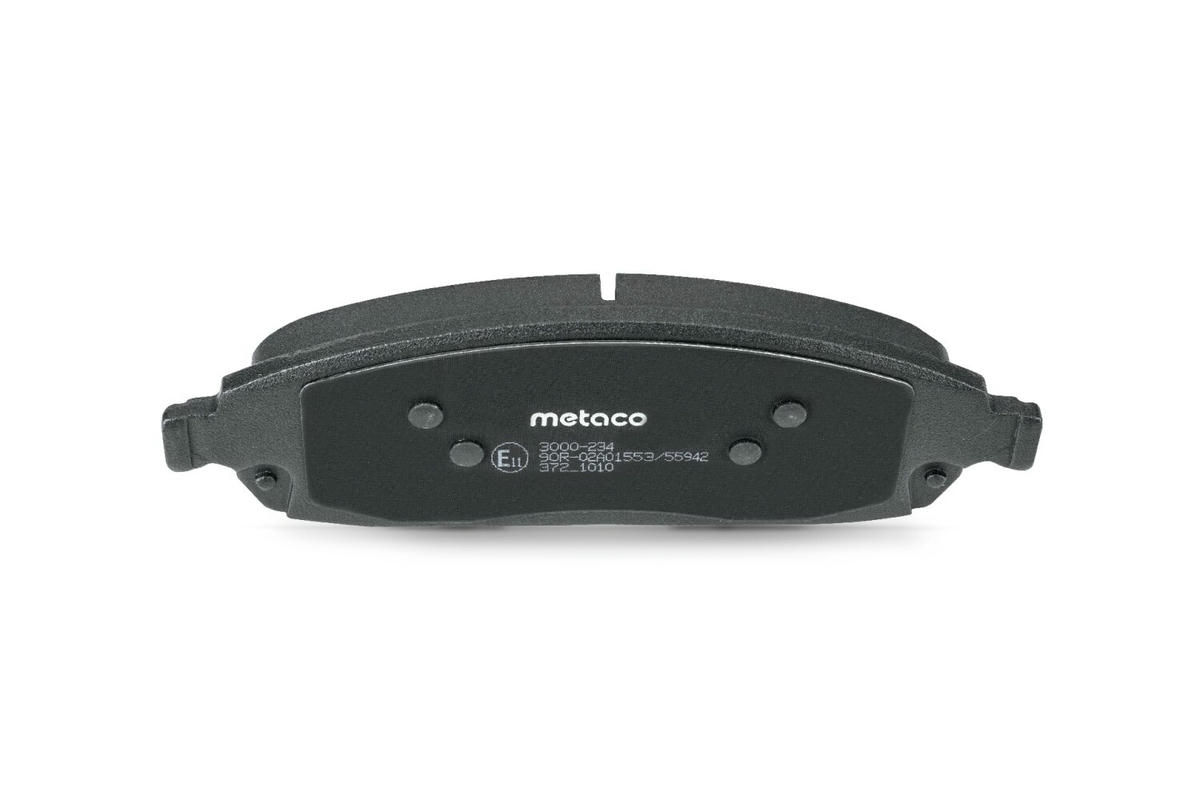 Колодки тормозные передние к-кт metaco 3000-234 preview 5