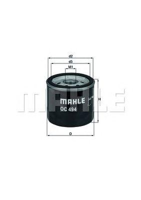 Фильтр масляный KNECHT OC 494 preview 1