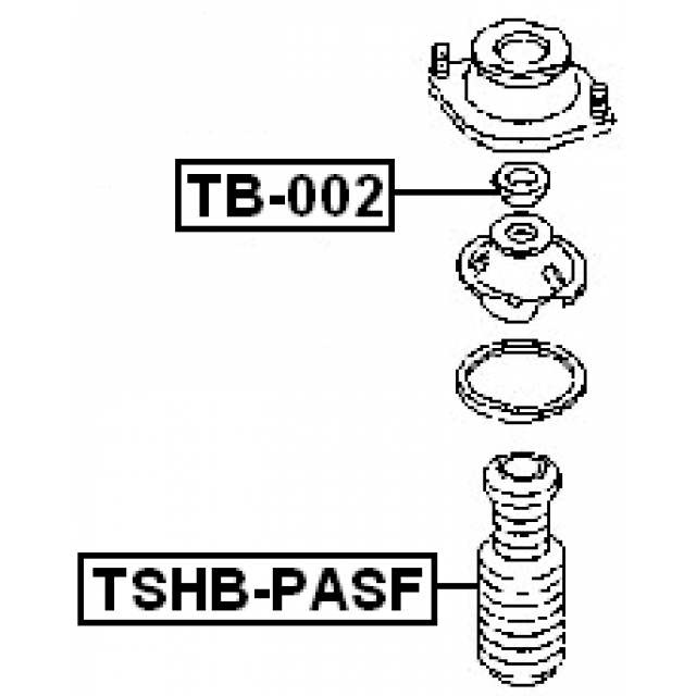 Пыльник с отбойником FEBEST TSHB-PASF preview 2