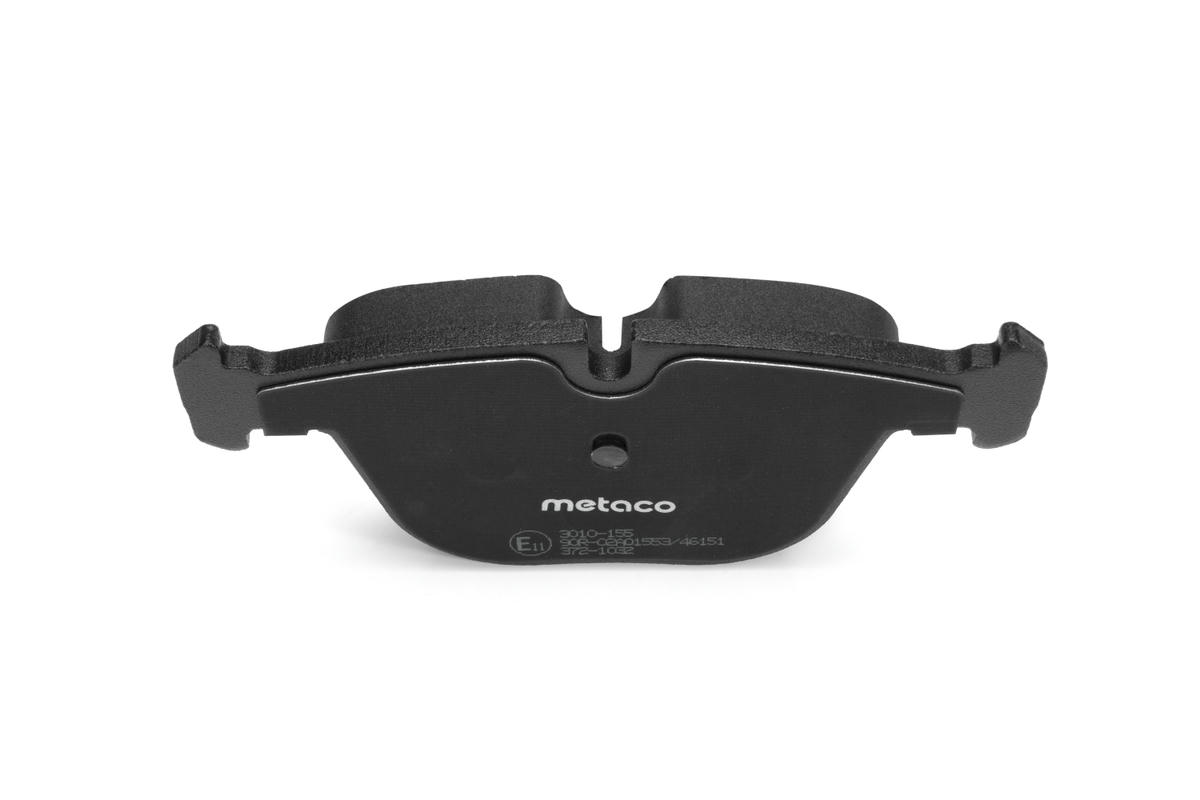 Колодки тормозные задние дисковые к-кт metaco 3010-155 preview 4