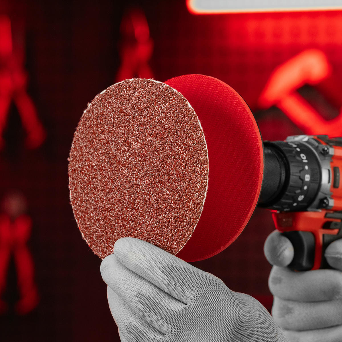 Круг абразивный на ворсовой подложке под "липучку", P 24, 125 мм, 10 шт.// MATRIX preview 6