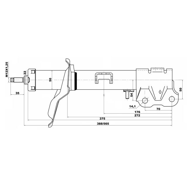 Амортизатор передний FEBEST 04660918FL preview 2