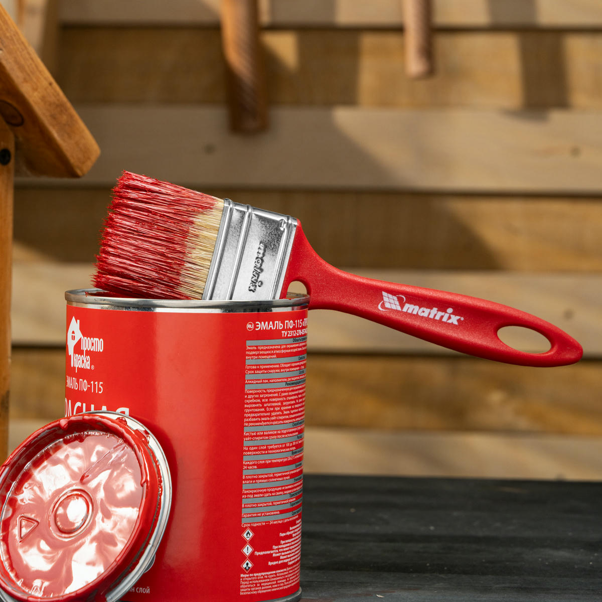 Кисть флейцевая ЭМАЛИ 50x12 мм MATRIX 83352 preview 1