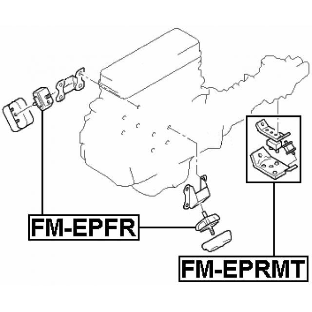 Опора двигателя FEBEST FM-EPFR preview 2