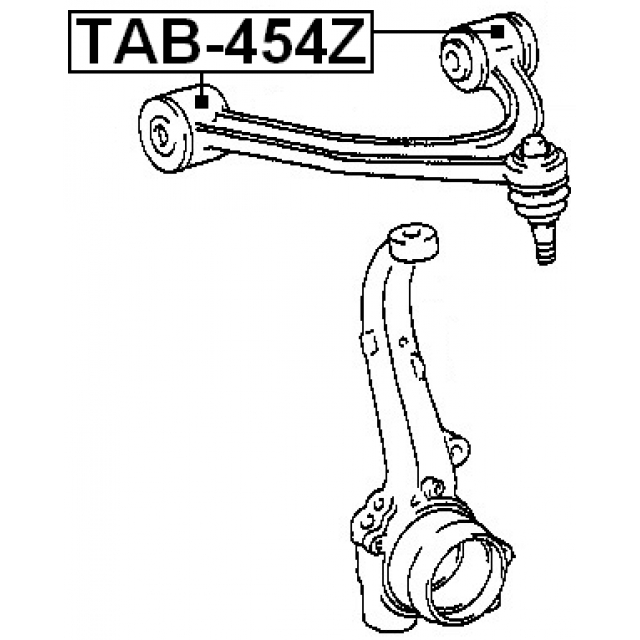 TAB-454Z_сайлентблок переднего верхнего рычага! Lexus SC430 01-10 preview 2