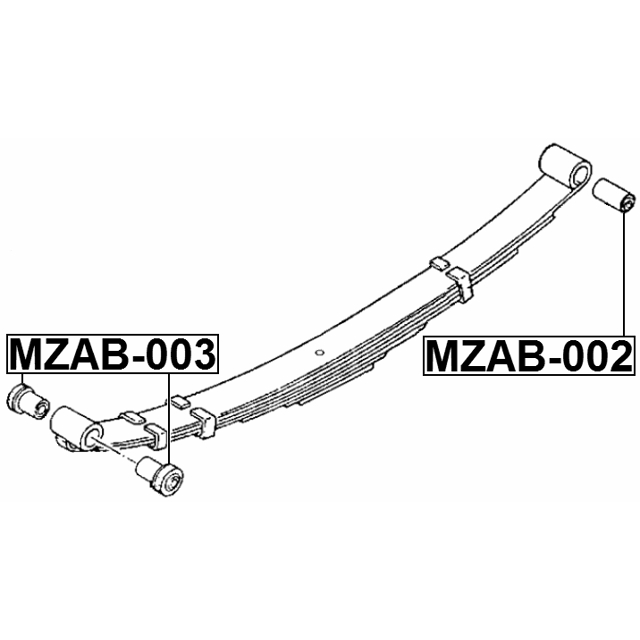 Сайлентблок FEBEST MZAB-002 preview 2