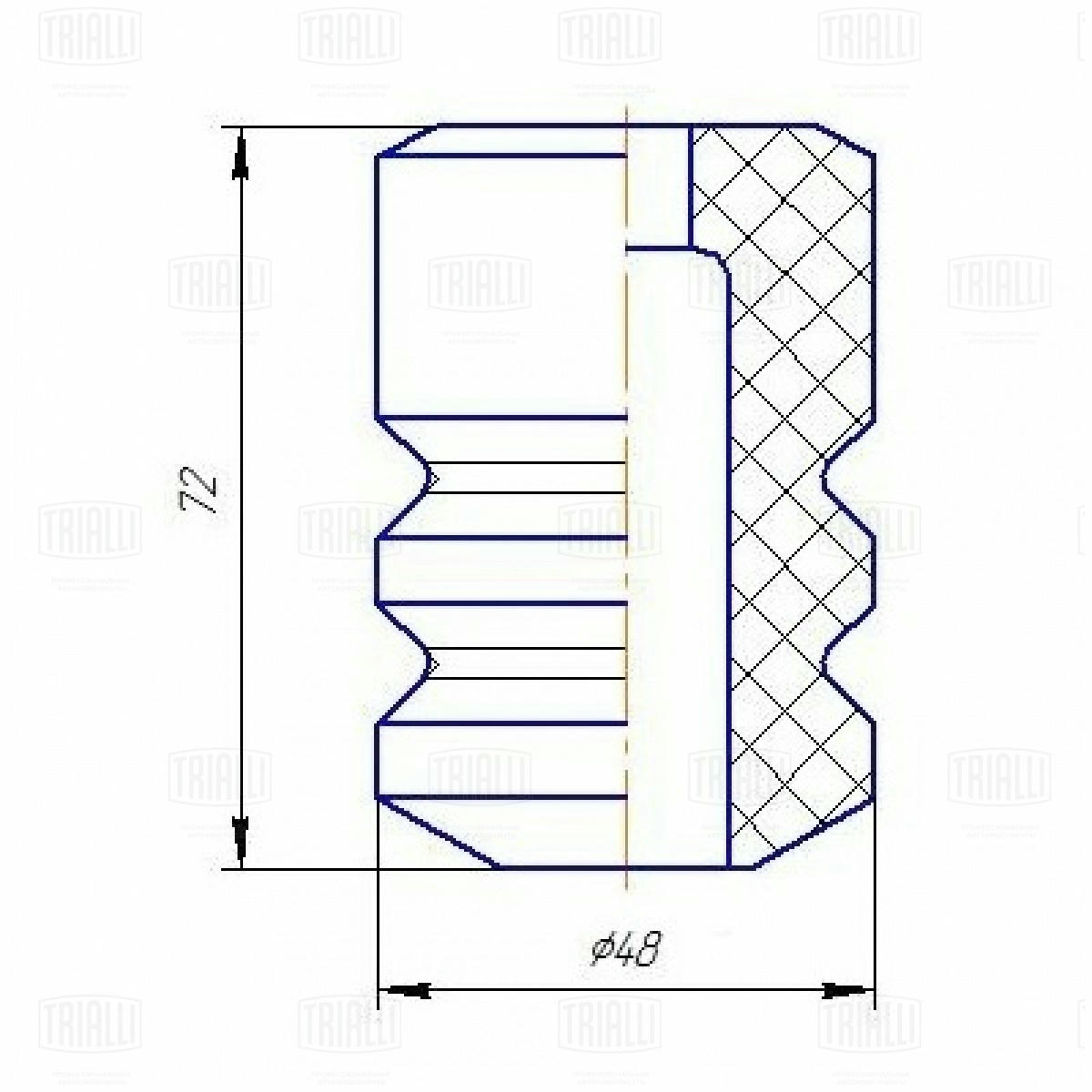 Отбойник амортизатора TRIALLI BC 0181 preview 2