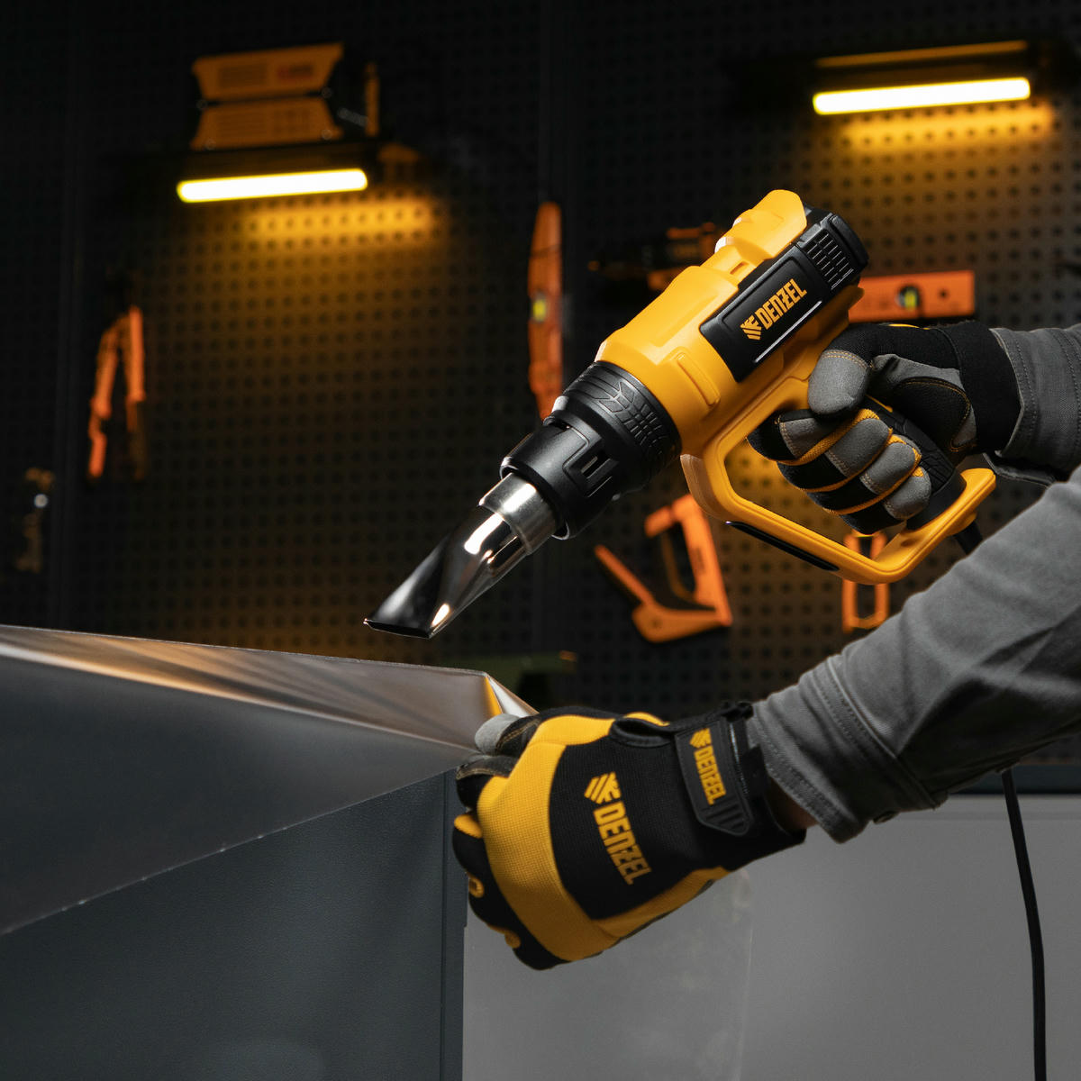 DENZEL 28007 Фен технический HG-2000E, 2000 Вт, 2 режима, LCD дисплей preview 12