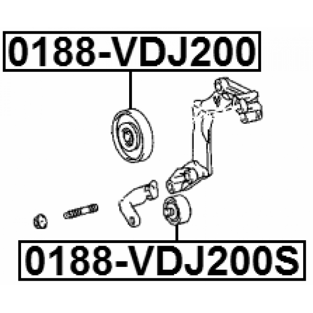 Ролик обводной приводного ремня TOYOTA LC200/LEXUS LX570 FEBEST 0188-VDJ200S preview 2