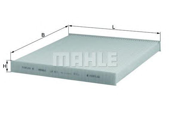 Фильтр салона MAHLE LA 411 preview 1