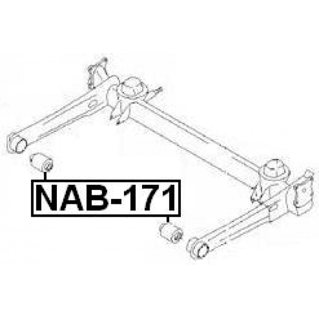 Сайлентблок задней подвески FEBEST NAB-171 preview 2