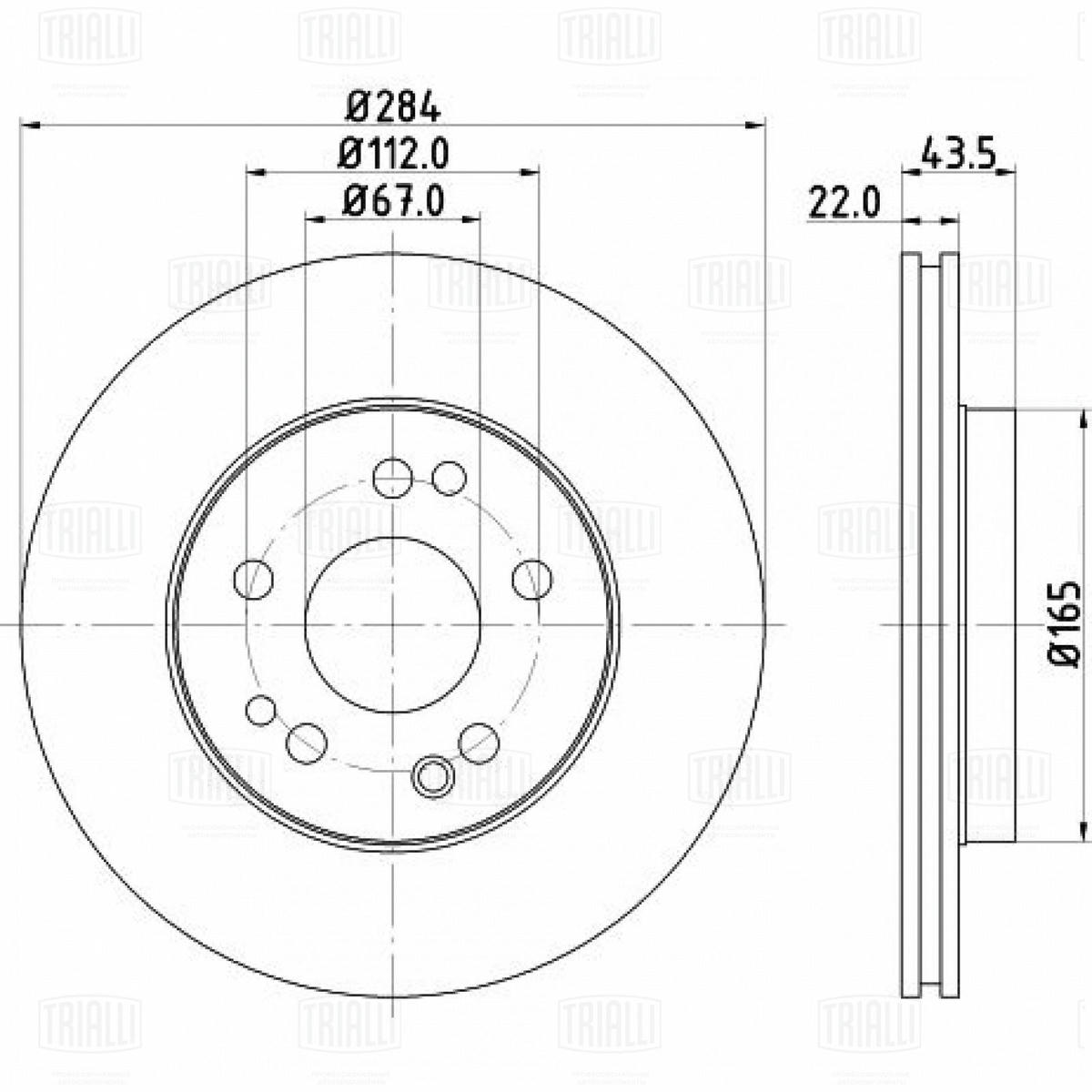 Диск тормозной TRIALLI DF 150115 preview 3