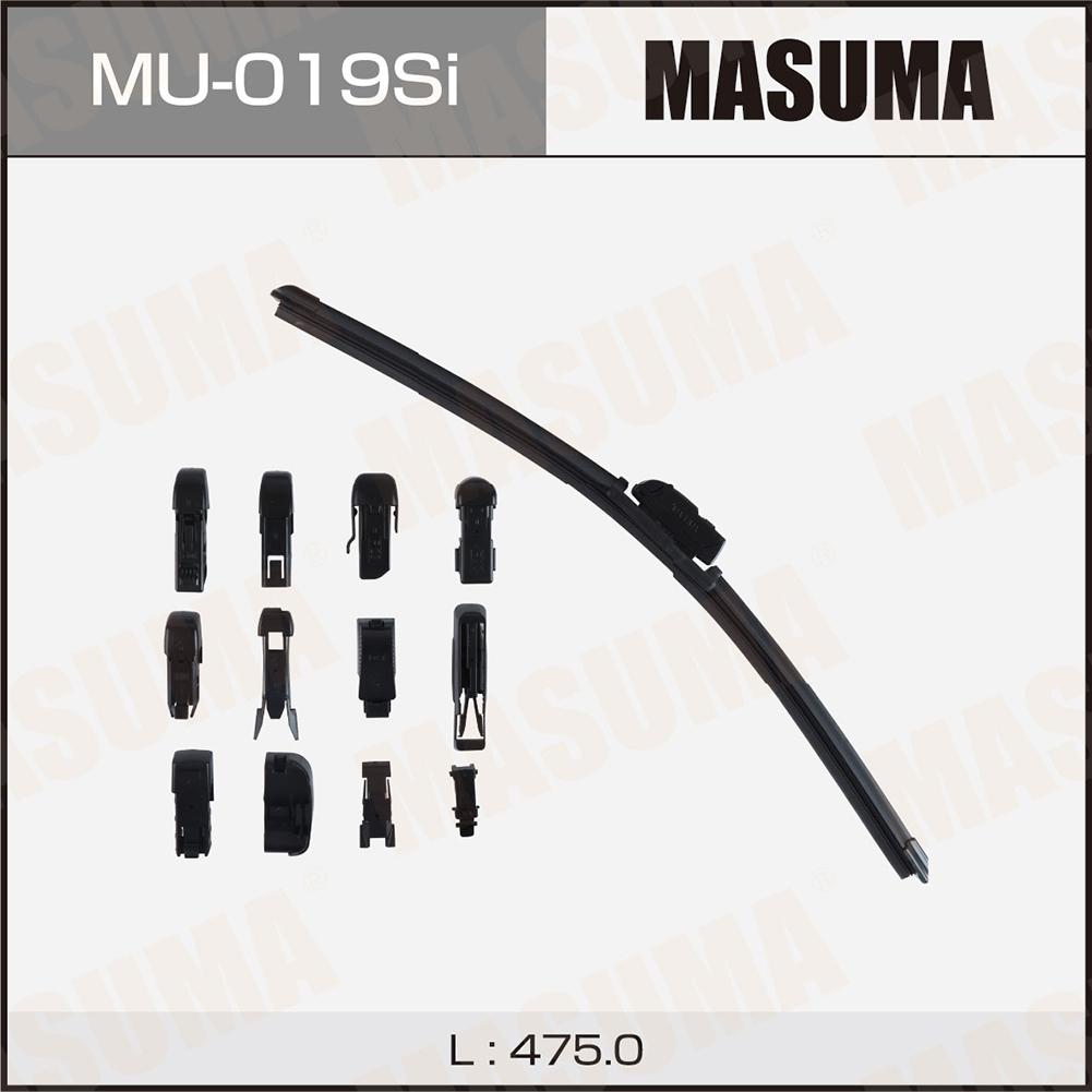 Щетка стеклоочистителя 475 мм бескаркасная 1 шт MASUMA Beam Wiper Blade MU-019Si preview 1