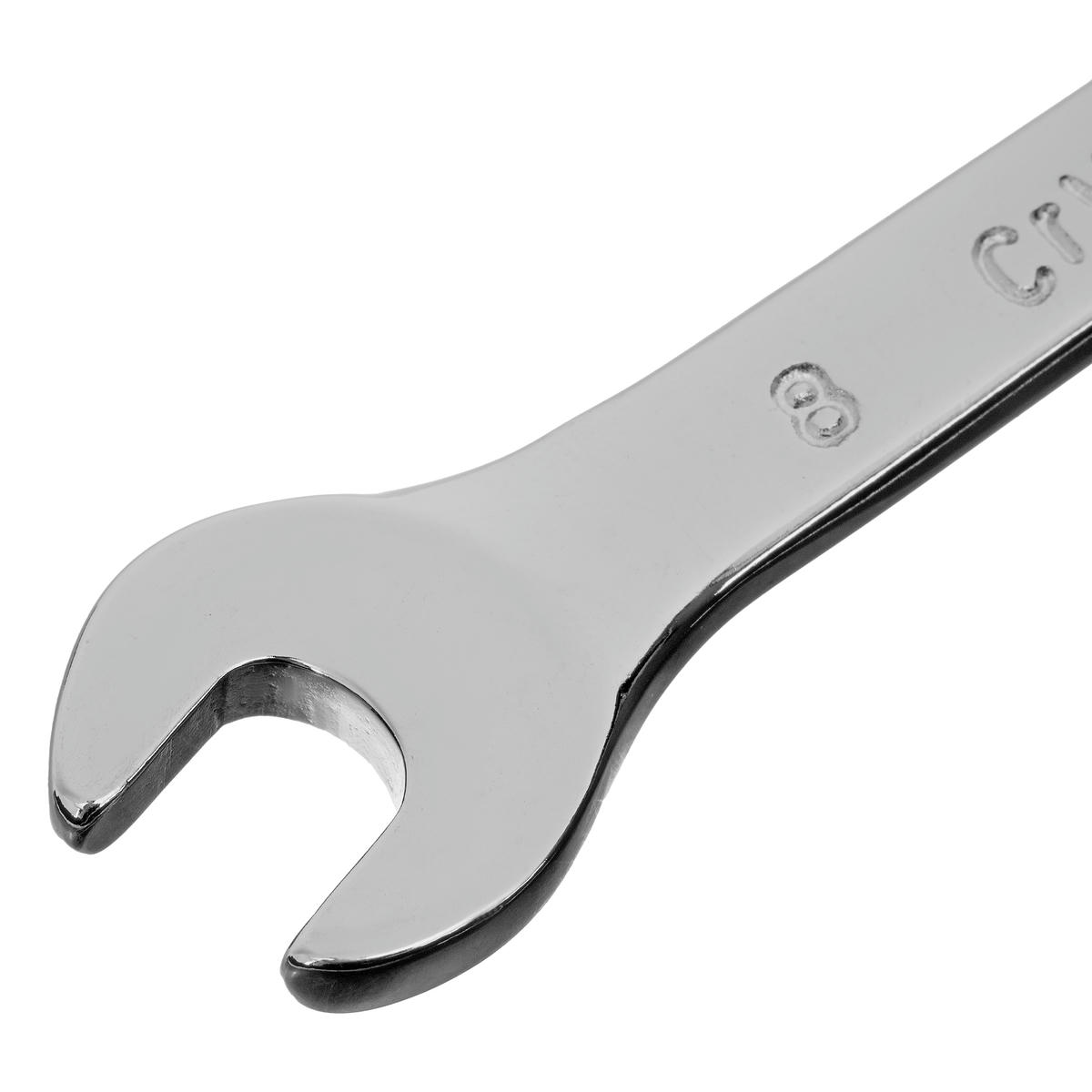 Ключ комбинированный, 8 мм, CrV, полированный хром MATRIX 15152 preview 3