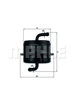 Фильтр топливный SUBARU: JUSTY II 01-03, SUZUKI: SWIFT II 89-01, SWIFT II хечбэк 89-01, SWIFT кабрио 91-96 preview 1