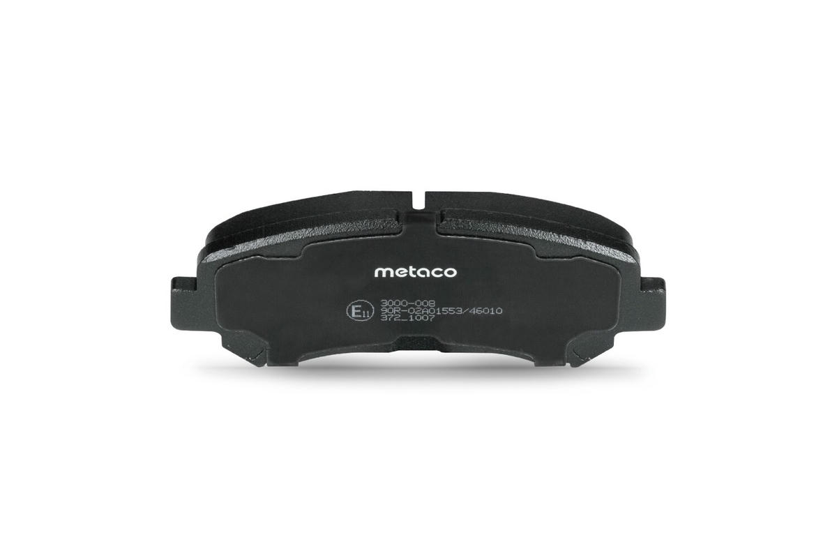 Колодки тормозные передние к-кт metaco 3000-008 preview 4