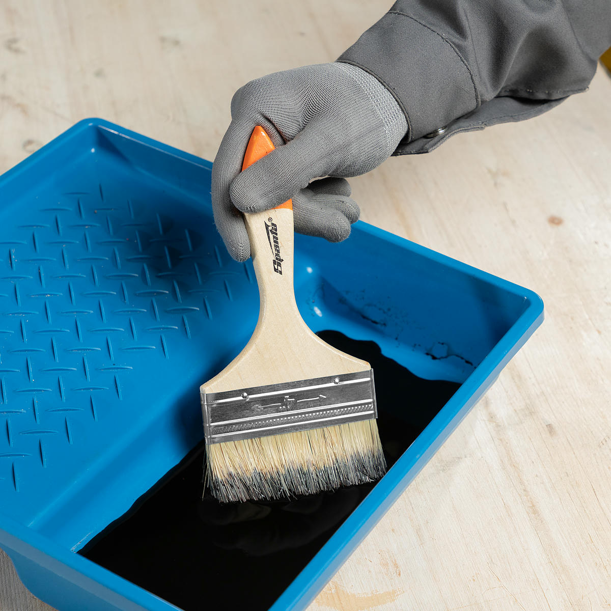 Кисть плоская Slimline 4" натуральная щетина SPARTA preview 8