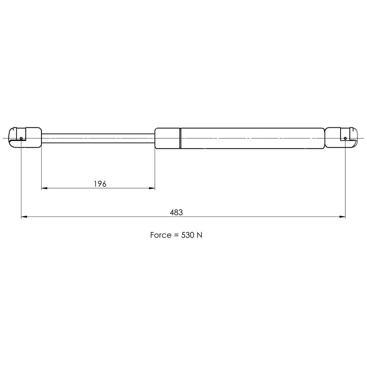 Газовый упор багажника TRIALLI GS 1011 preview 2