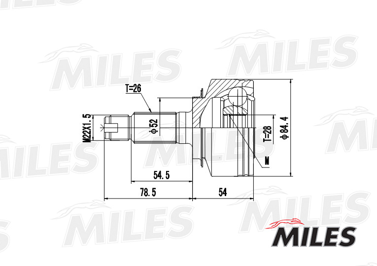 ШРУС HONDA JAZZ 1.4 02-08 нар. preview 1