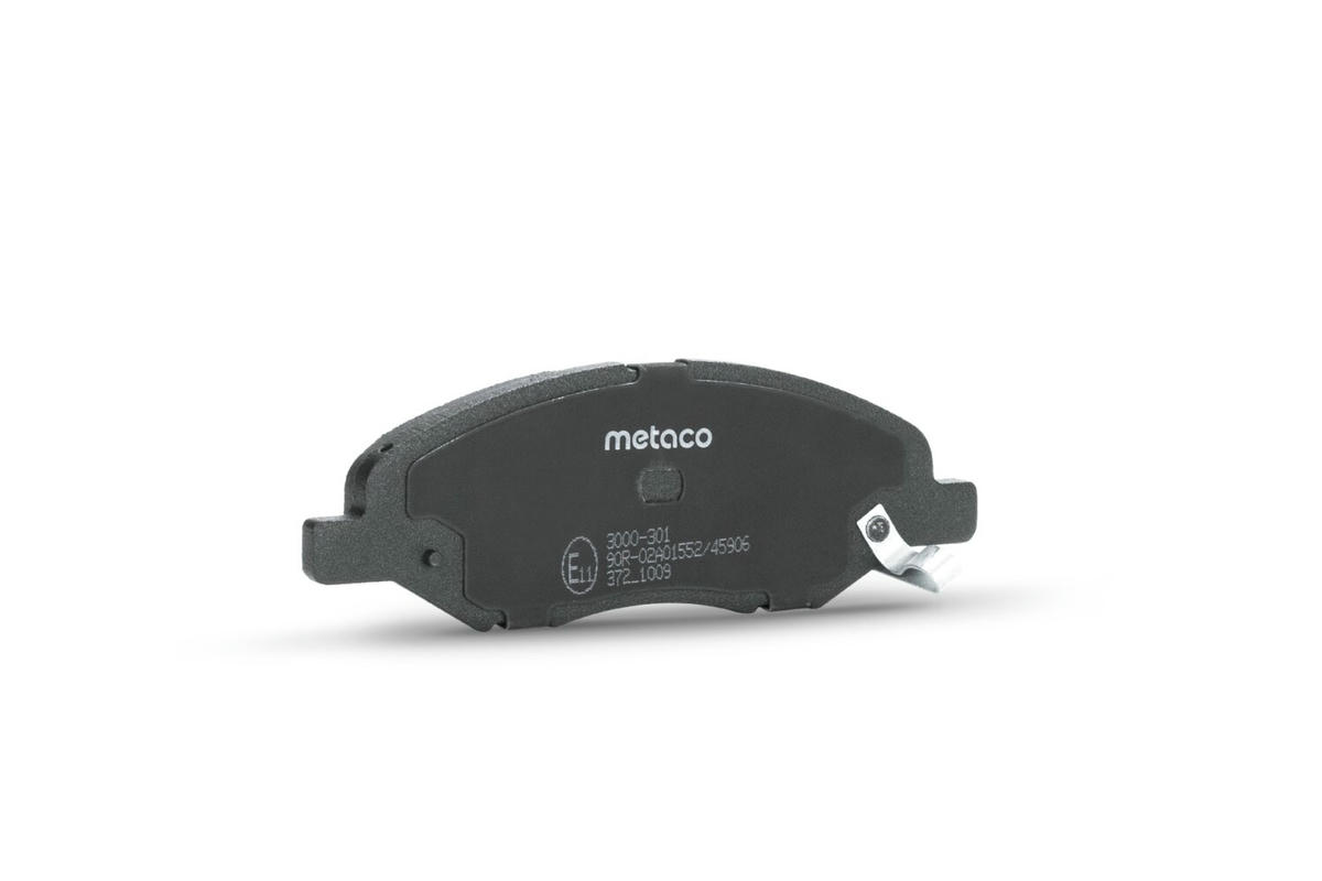 Колодки тормозные передние к-кт metaco 3000-301 preview 2