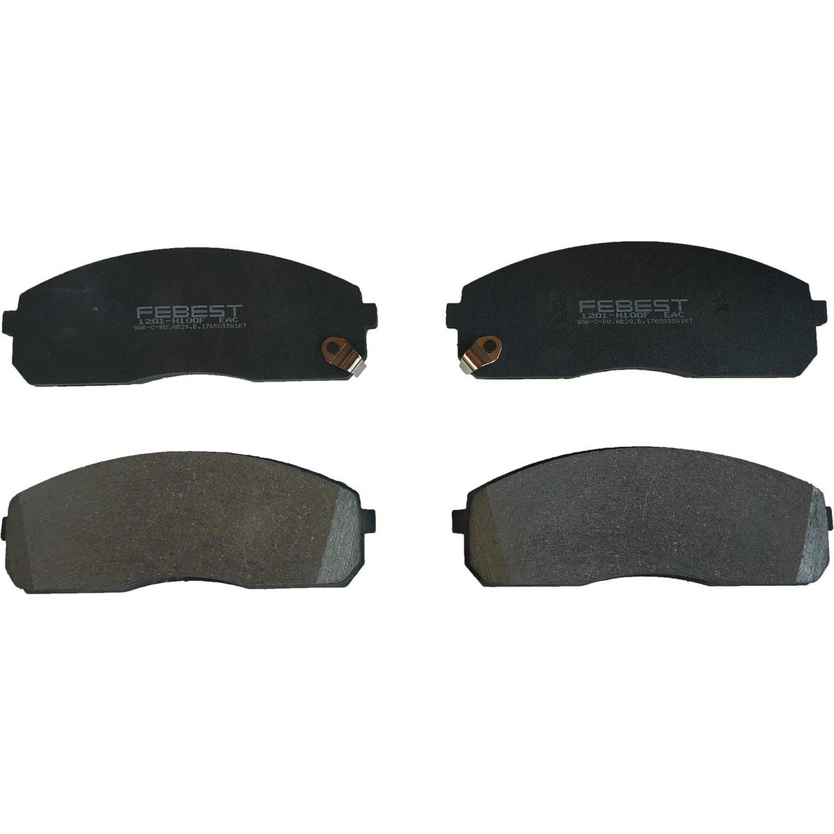 Колодки тормозные передние к-кт FEBEST 1201-H100F preview 1