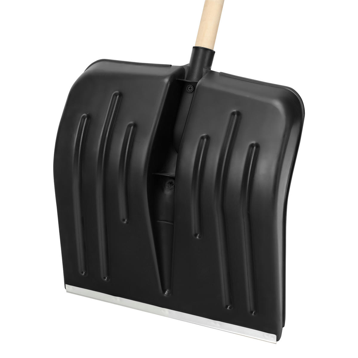 Лопата снеговая пластиковая 420х425х1550мм деревянный черенок СИБРТЕХ preview 4