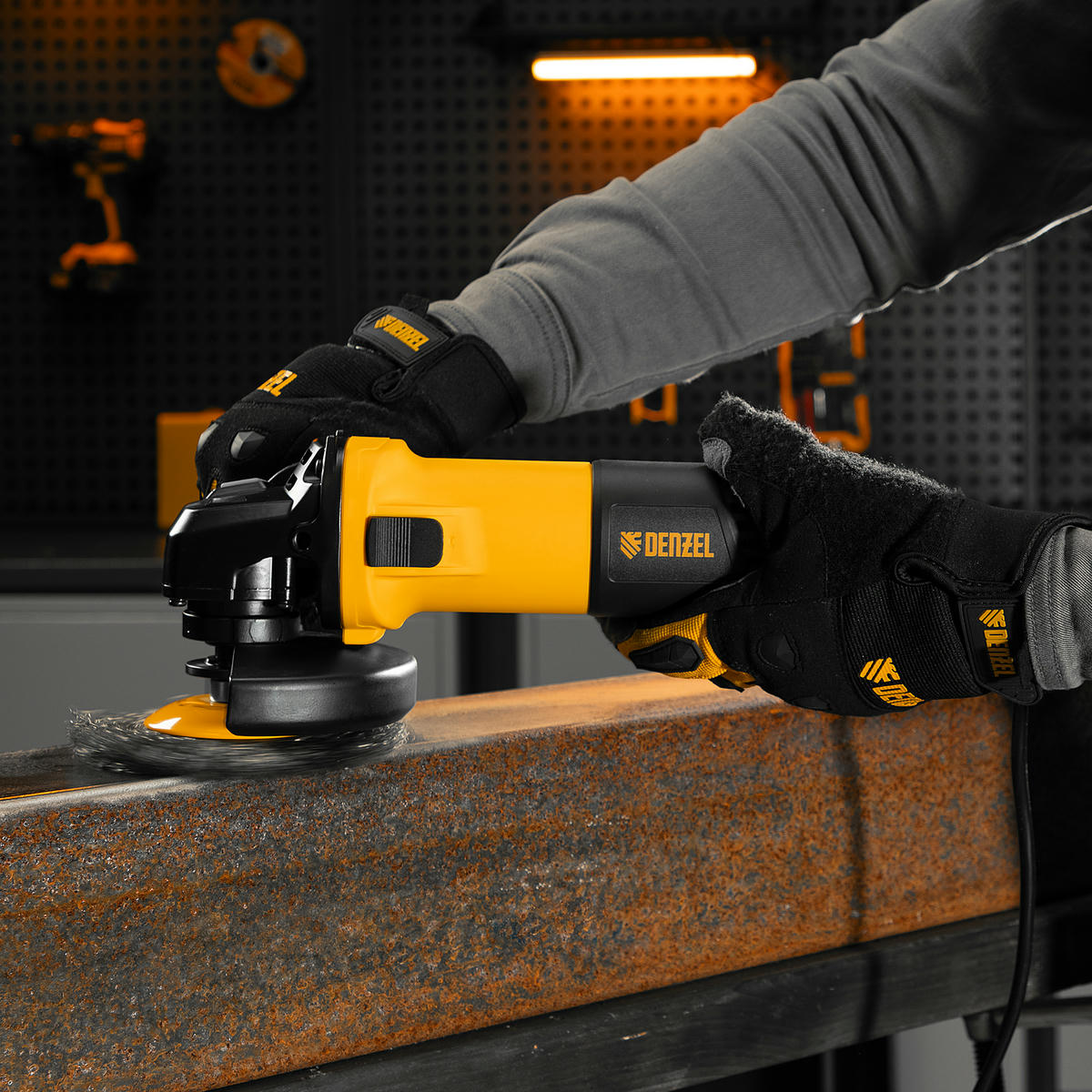 Машина шлифовальная угловая AG125-1100, 1100 Вт, 125 мм, 3000-11000 об/мин// Denzel preview 17