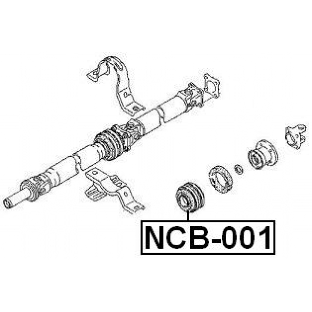 Подшипник подвесной (к-кт) FEBEST NCB-001 preview 2 Подшипник подвесной (к-кт) FEBEST NCB-001 preview 2