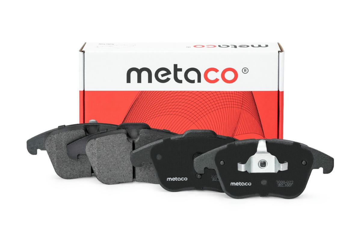 Колодки тормозные передние к-кт metaco 3000-022 preview 1